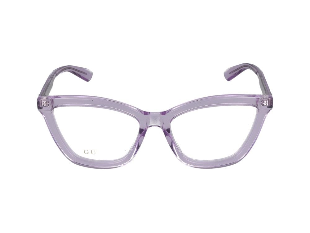 Gucci Violet Translucent Violet Acetate Eyeglasses Grijs