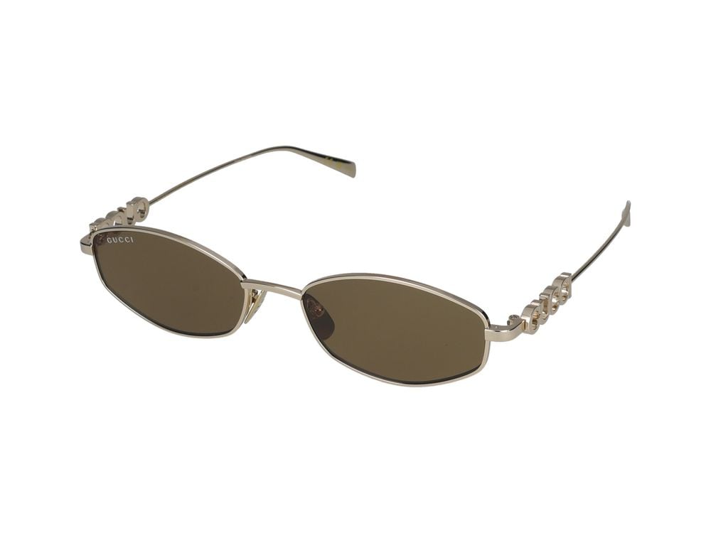 Gucci Sunglasses Gucci GG1802S 005 gold gold brown 55/18/145 Bruin