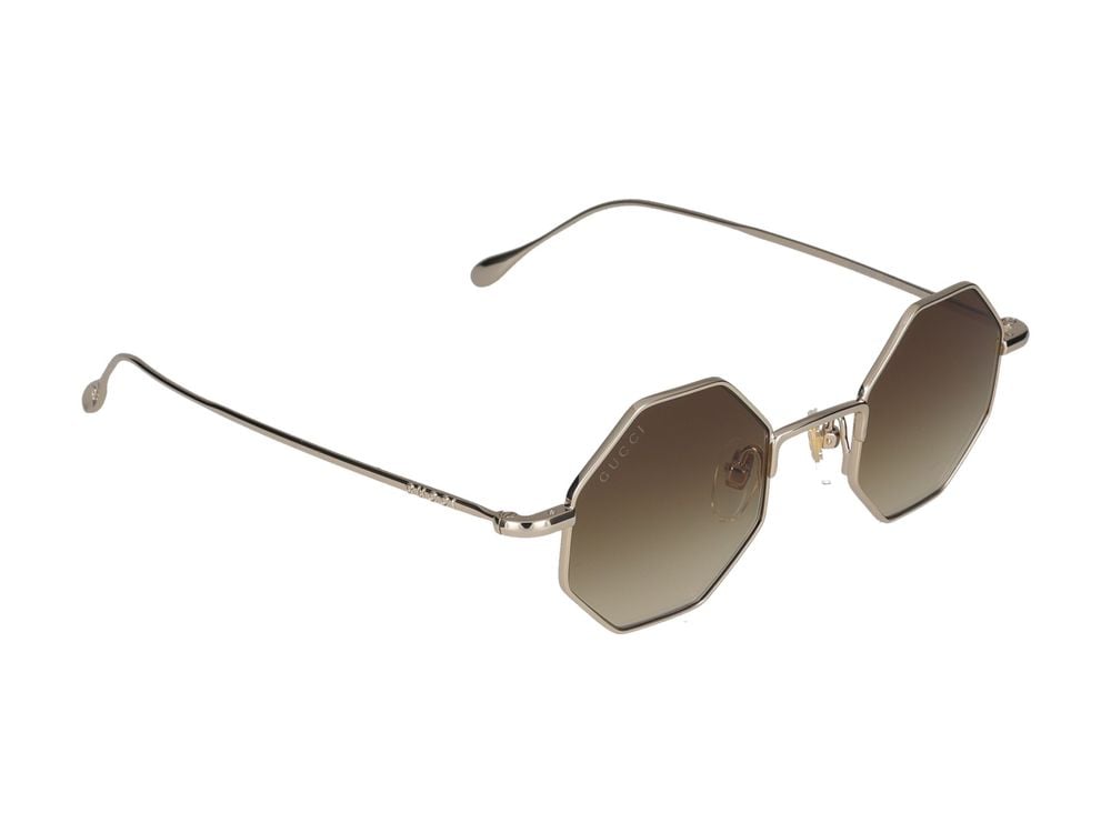 Gucci Sunglasses Gucci GG1814S 002 gold gold brown 41/22/145 Grijs