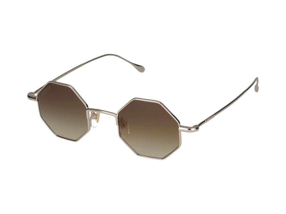 Gucci Sunglasses Gucci GG1814S 002 gold gold brown 41/22/145 Grijs