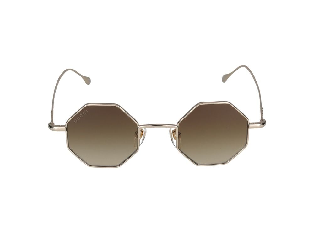 Gucci Sunglasses Gucci GG1814S 002 gold gold brown 41/22/145 Grijs