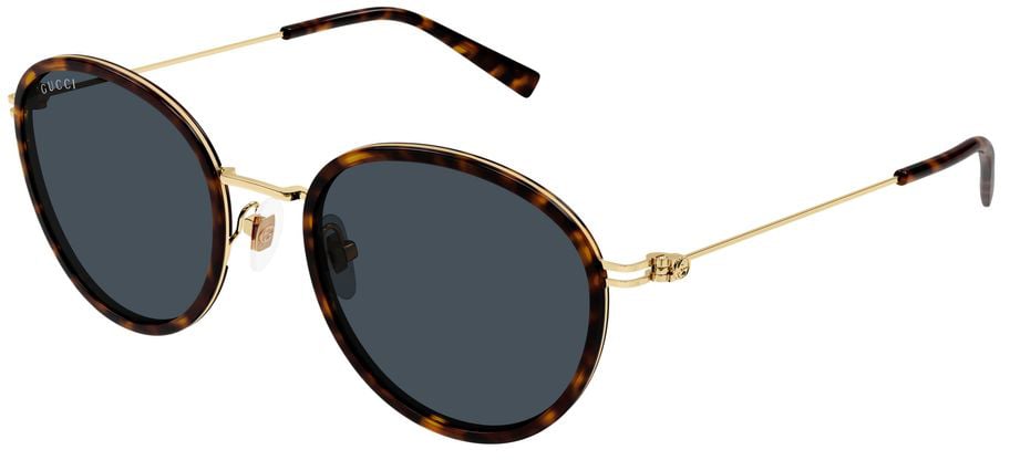 Gucci Sunglasses Gucci GG1849S 002 Havana Gold Blue 51/20/145 Grijs
