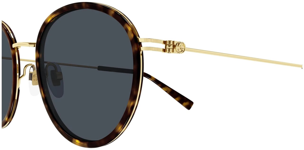 Gucci Sunglasses Gucci GG1849S 002 Havana Gold Blue 51/20/145 Grijs