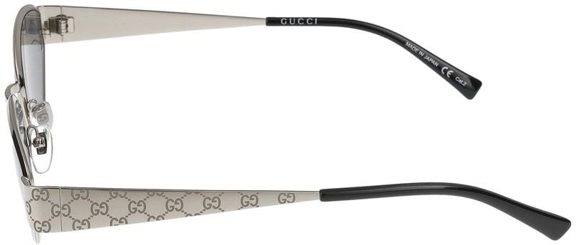 Gucci Sunglasses Gucci GG1853S 002 Silver Silver Smoke 55/19/145 Grijs