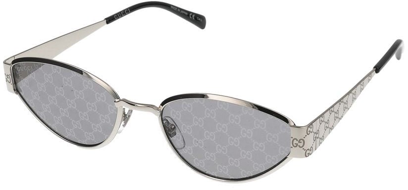 Gucci Sunglasses Gucci GG1853S 002 Silver Silver Smoke 55/19/145 Grijs