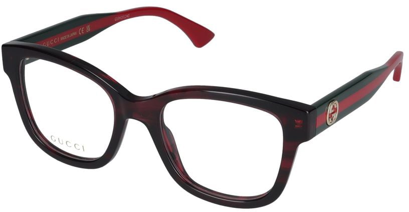 Gucci Eyeglasses Gucci GG1863O 003 Havana Green Transpar 51/19/145 Zwart
