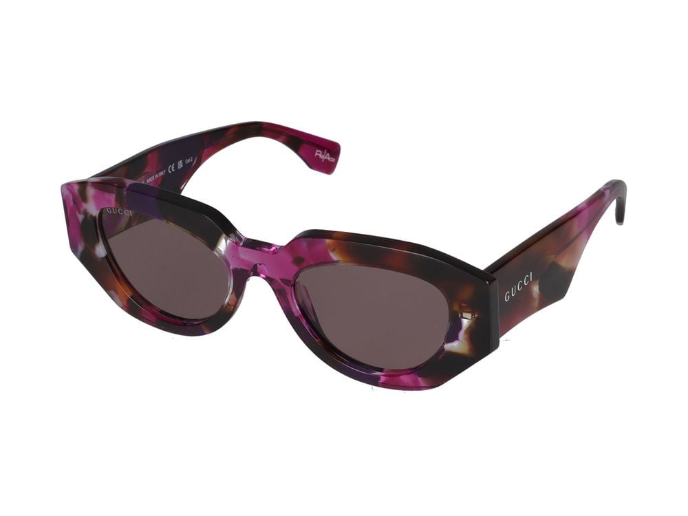 Gucci Sunglasses Gucci GG2007S 001 havana havana violet 51/20/140 Grijs