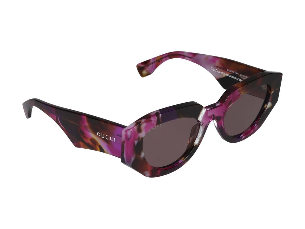 Gucci Sunglasses Gucci GG2007S 001 havana havana violet 51/20/140 Grijs