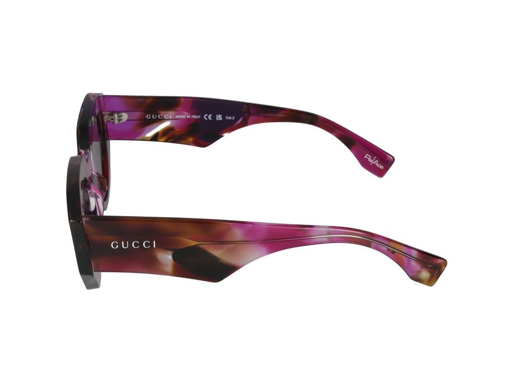 Gucci Sunglasses Gucci GG2007S 001 havana havana violet 51/20/140 Grijs