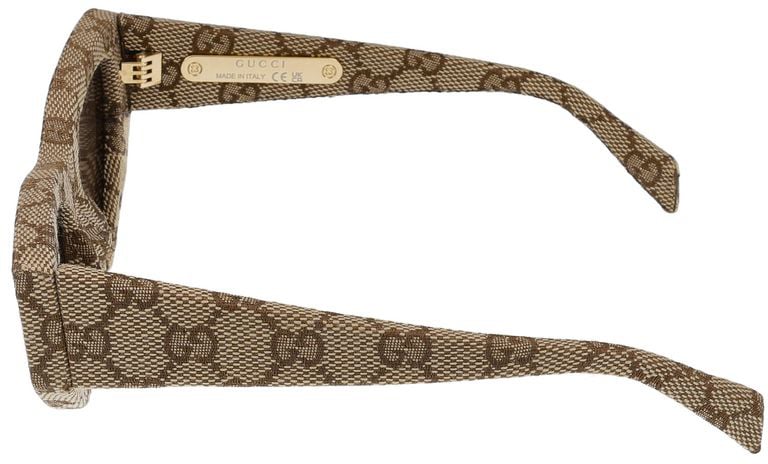 Gucci Sunglasses GG2019S 006 beige beige brown 53/18/145 Grijs