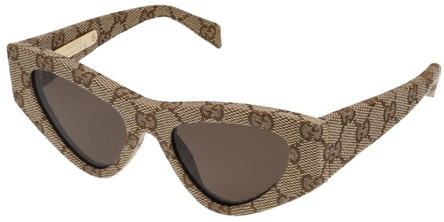 Gucci Sunglasses GG2019S 006 beige beige brown 53/18/145 Grijs