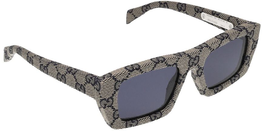 Gucci Sunglasses GG2020S 005 beige beige blue 54/19/145 Grijs