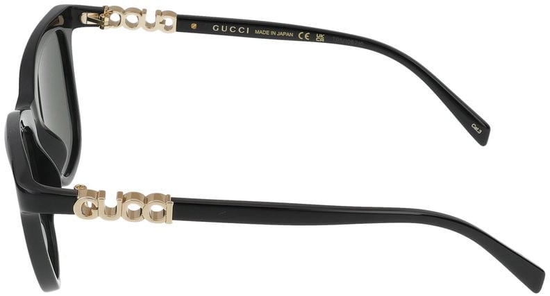Gucci Sunglasses GG2032S 001 black black grey 52/16/140 Grijs