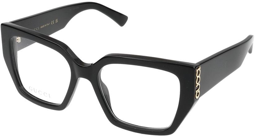Gucci Eyeglasses GG2042O 001 black black transpare 53/18/140 Zwart