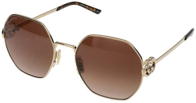 Gucci Sunglasses GG2046S 003 gold gold brown 58/20/135 Bruin