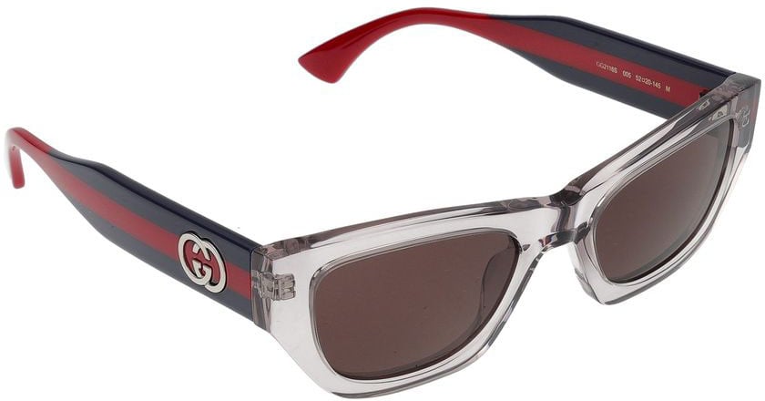 Gucci Sunglasses GG2116S 005 grey blue brown 52/20/145 Grijs