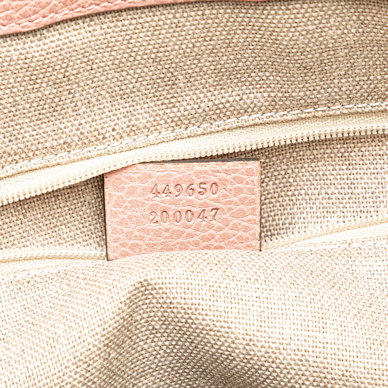 Gucci Dollar Calfskin GG Charm Satchel Roze