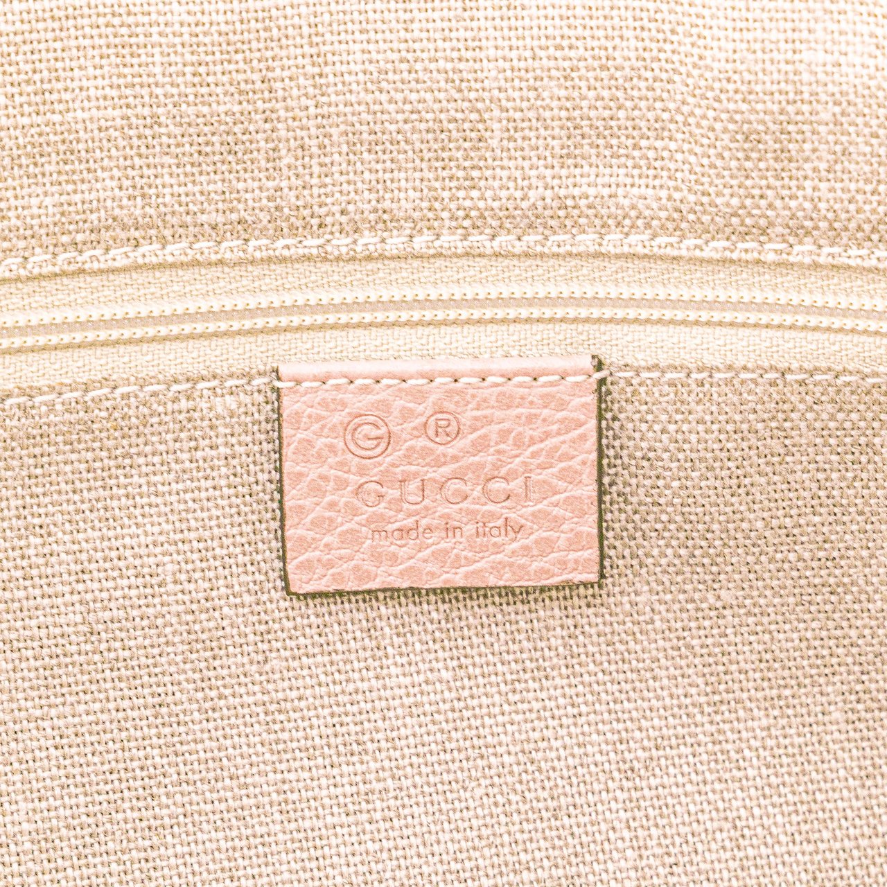 Gucci Dollar Calfskin GG Charm Satchel Roze