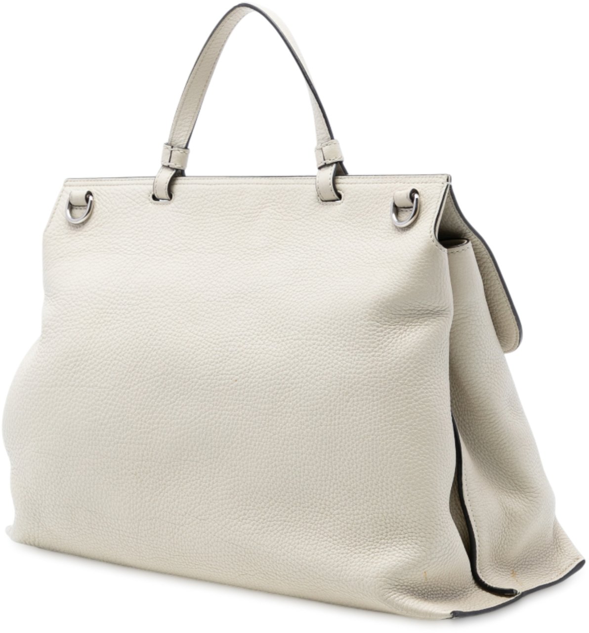 Gucci Large Leather Bamboo Daily Satchel Wit