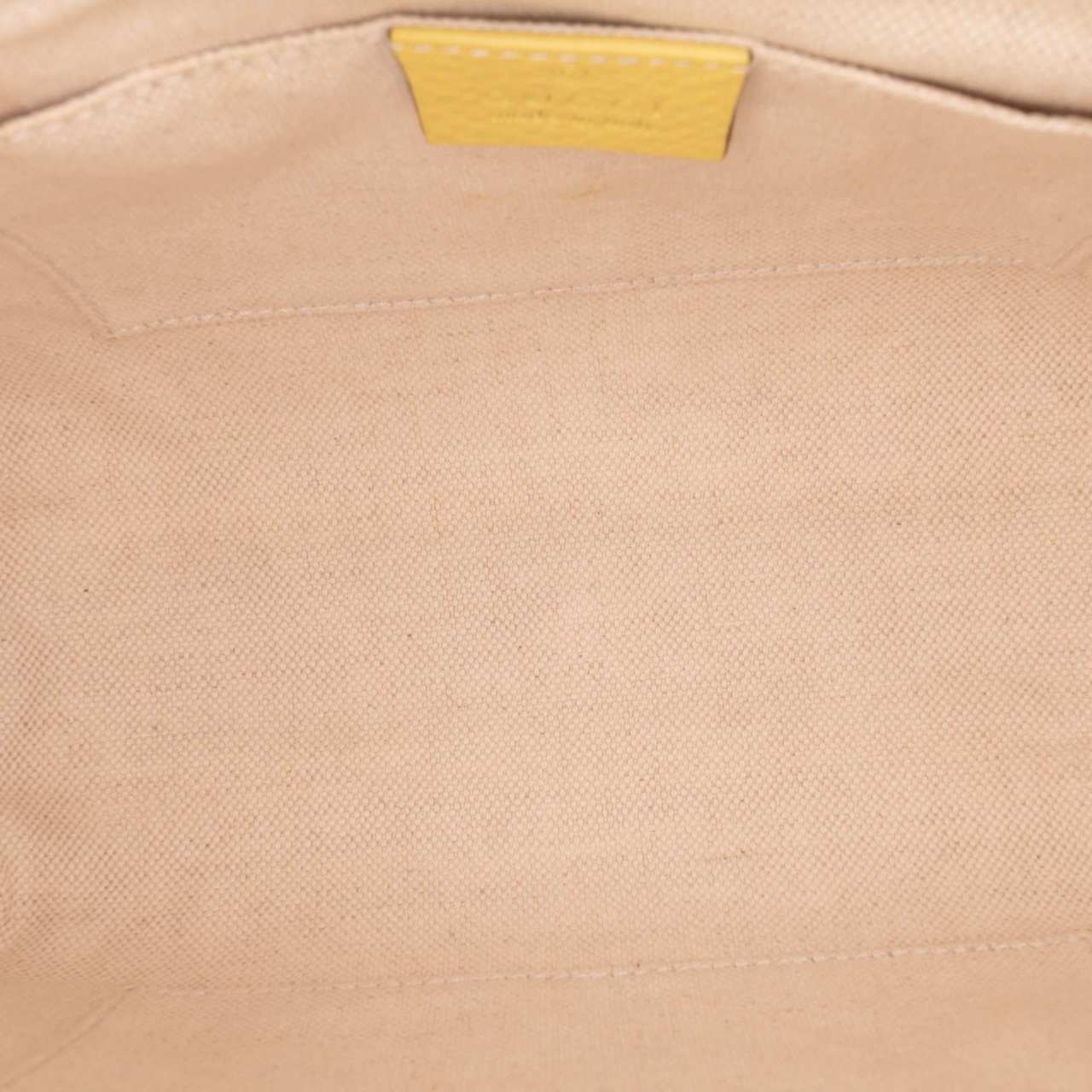 Gucci Mini Calfskin Bamboo Shopper Satchel Geel