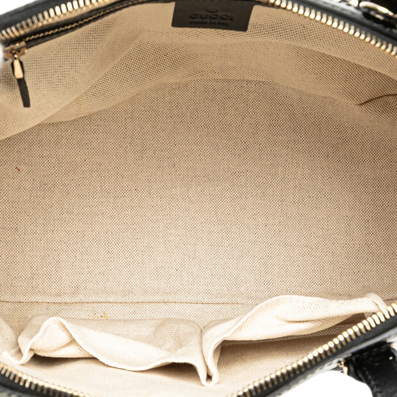 Gucci Small Microguccissima Patent Nice Satchel Zwart