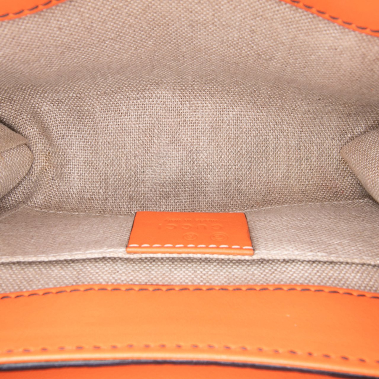 Gucci Mini Microguccissima Emily Crossbody Oranje