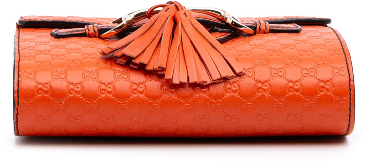 Gucci Mini Microguccissima Emily Crossbody Oranje