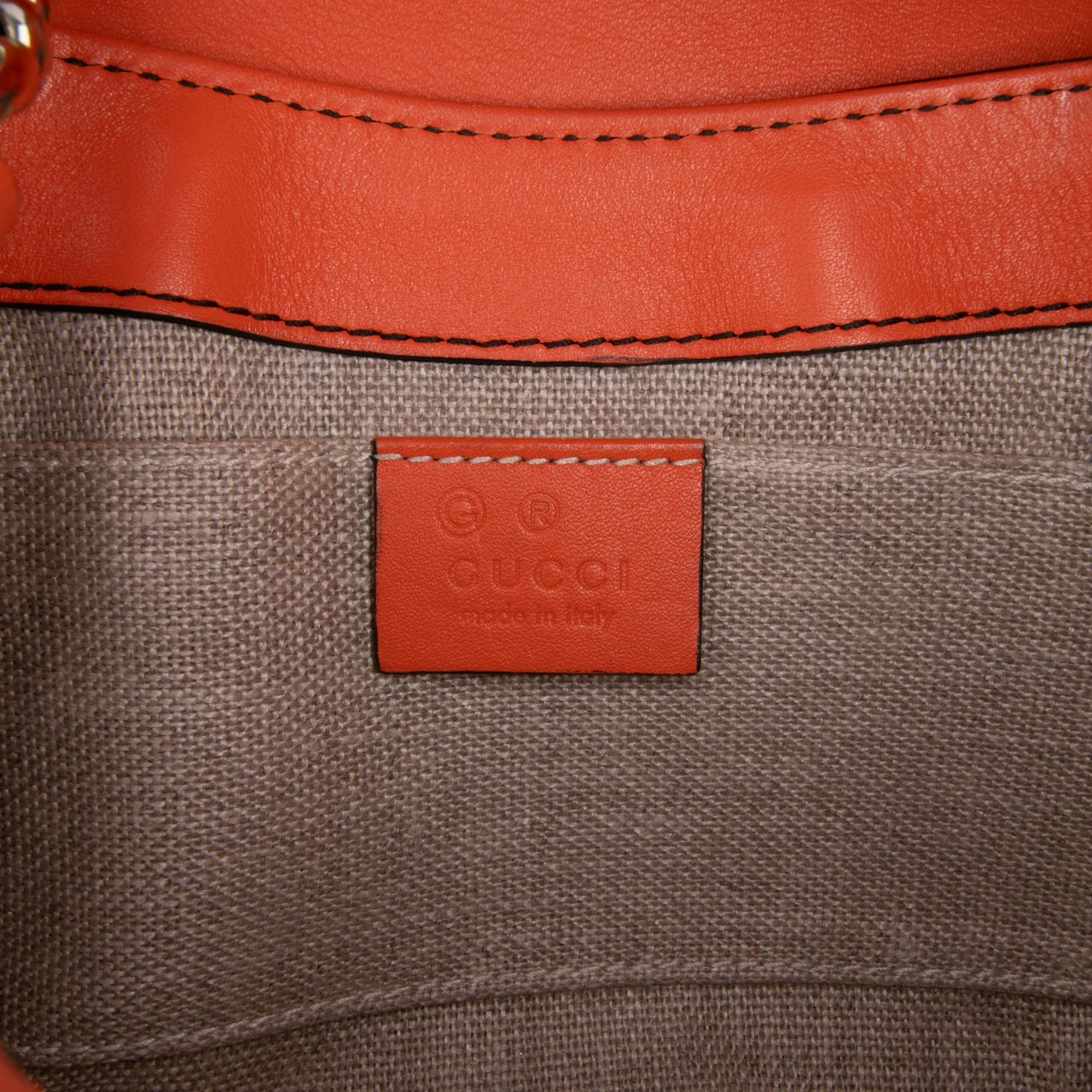 Gucci Mini Microguccissima Emily Crossbody Oranje