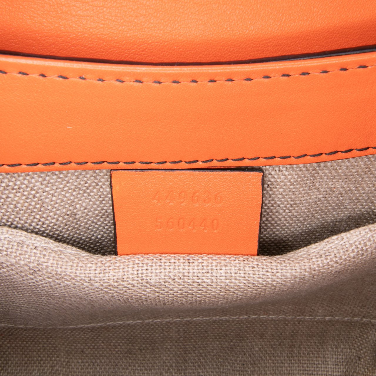 Gucci Mini Microguccissima Emily Crossbody Oranje
