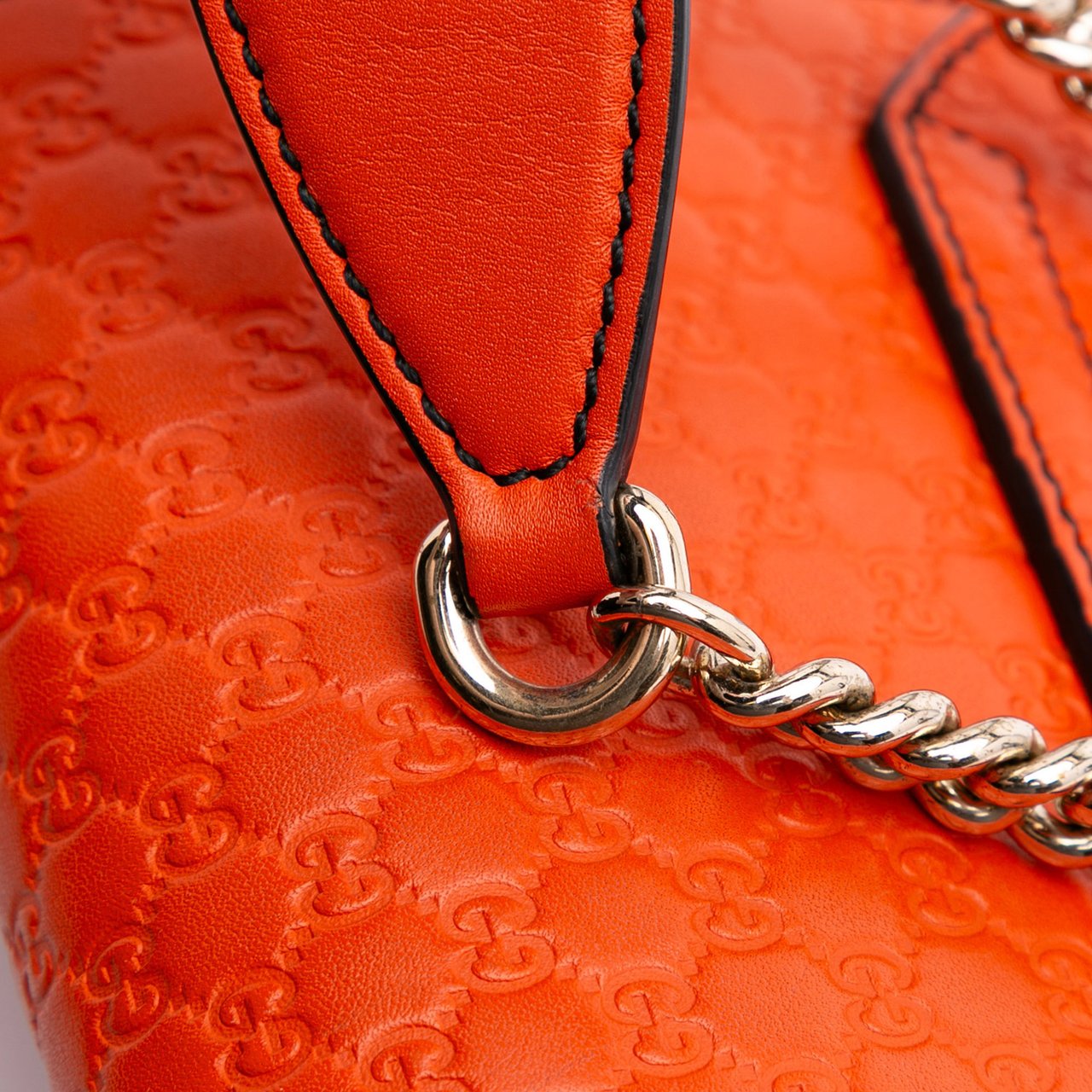 Gucci Mini Microguccissima Emily Crossbody Oranje