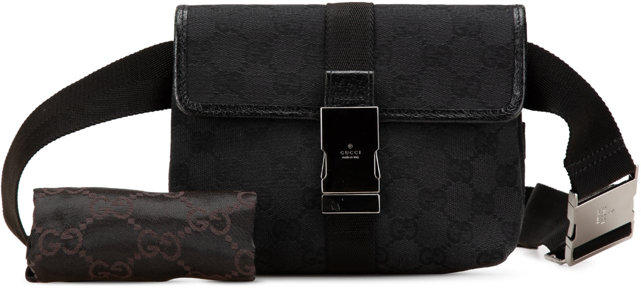 Gucci GG Canvas Belt Bag Zwart