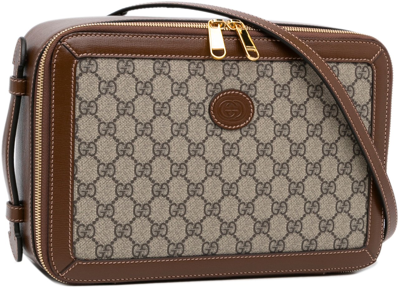 Gucci GG Supreme Azalea Box Bag Bruin