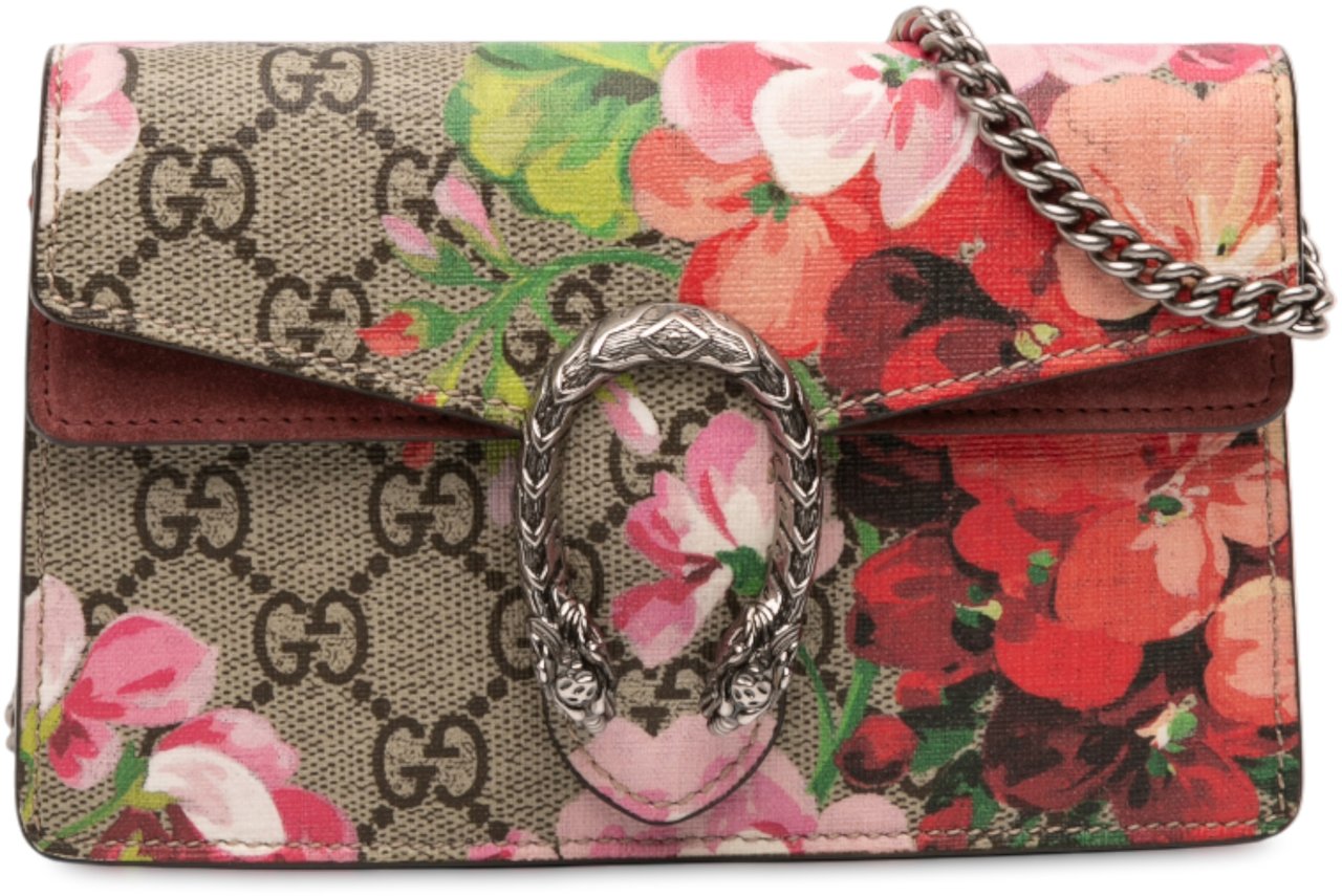 Gucci Mini GG Supreme Blooms Dionysus Crossbody Bruin