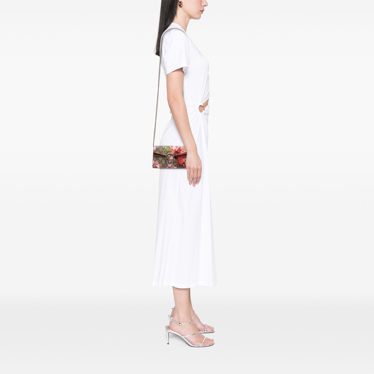 Gucci Mini GG Supreme Blooms Dionysus Crossbody Bruin