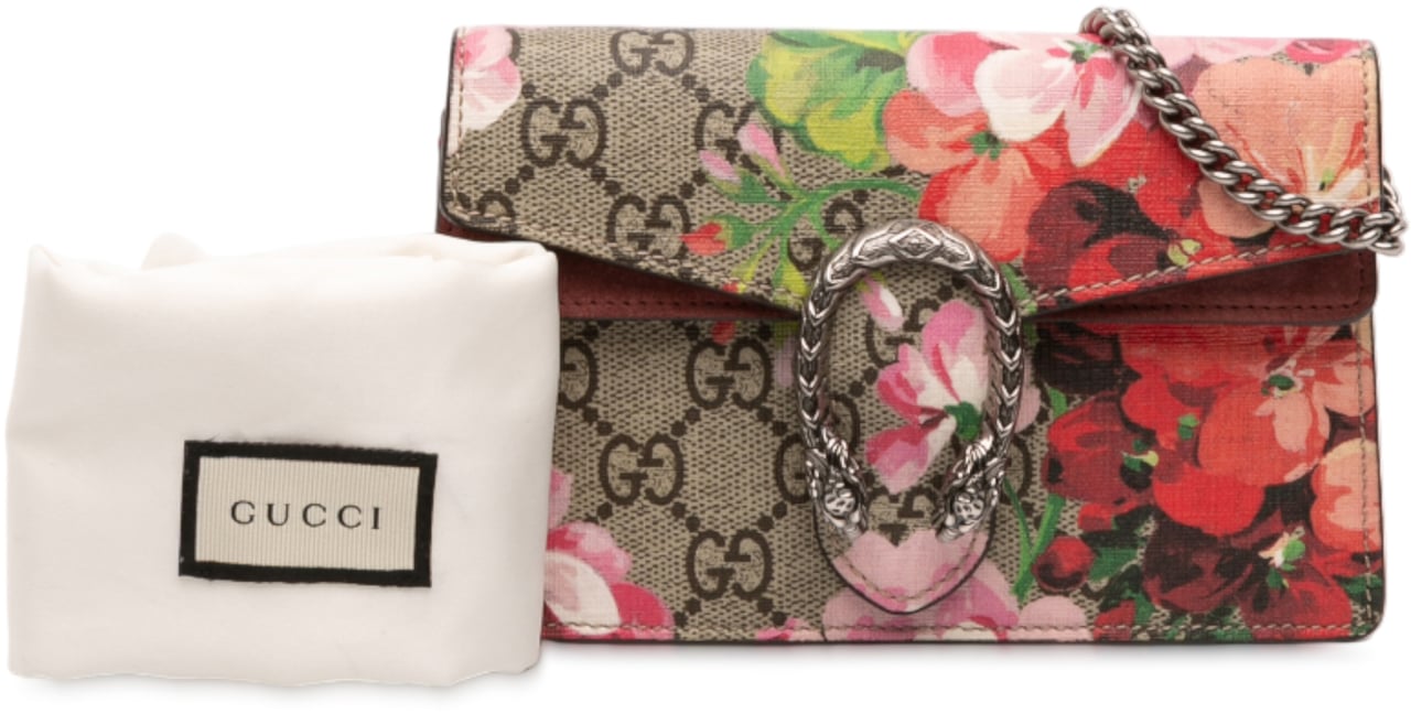 Gucci Mini GG Supreme Blooms Dionysus Crossbody Bruin