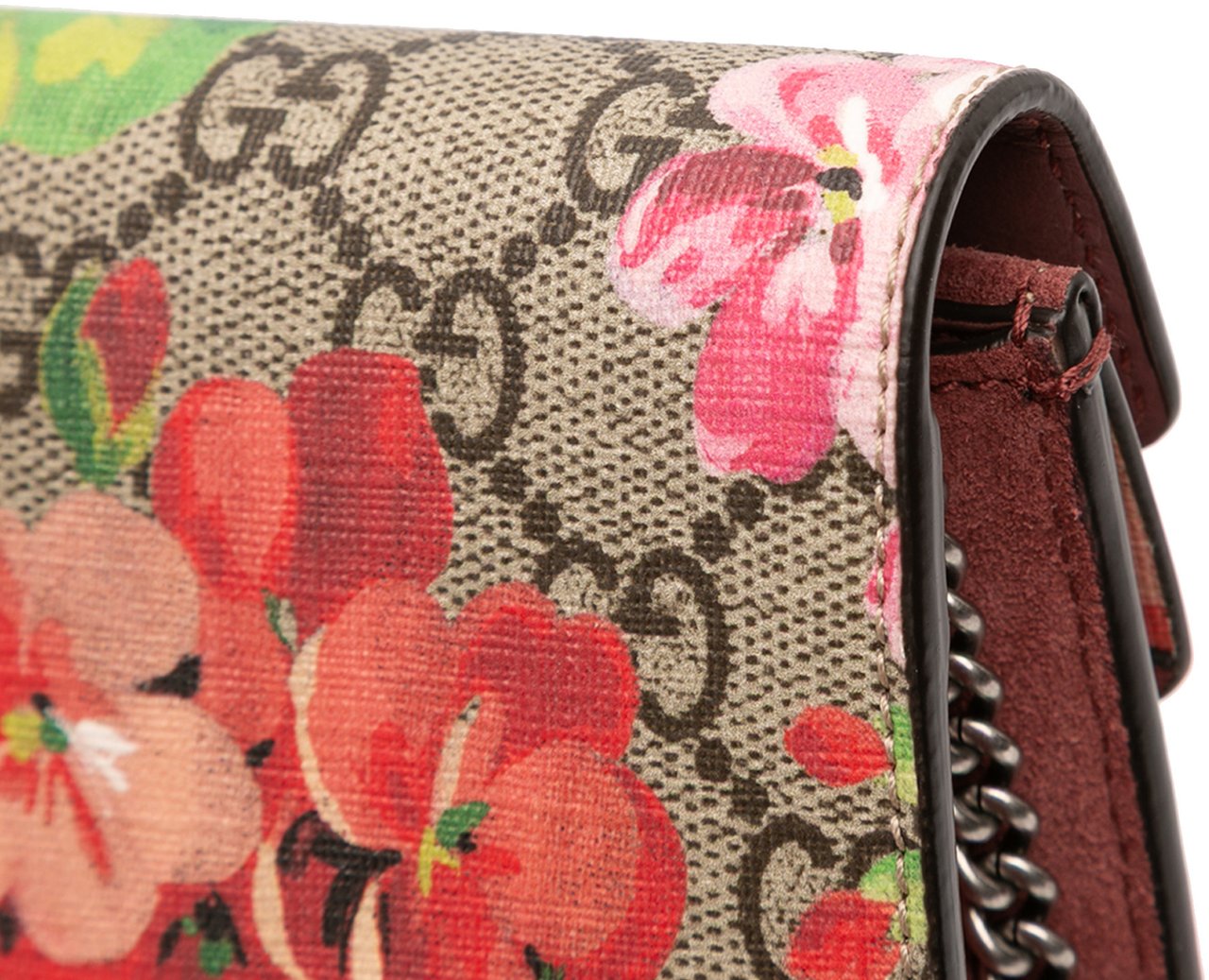 Gucci Mini GG Supreme Blooms Dionysus Crossbody Bruin