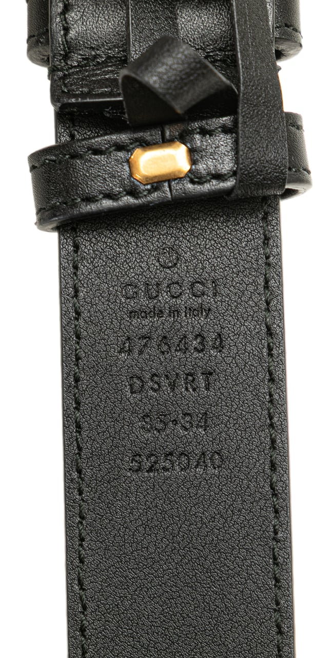 Gucci GG Marmont Matelasse Leather Belt Bag Zwart