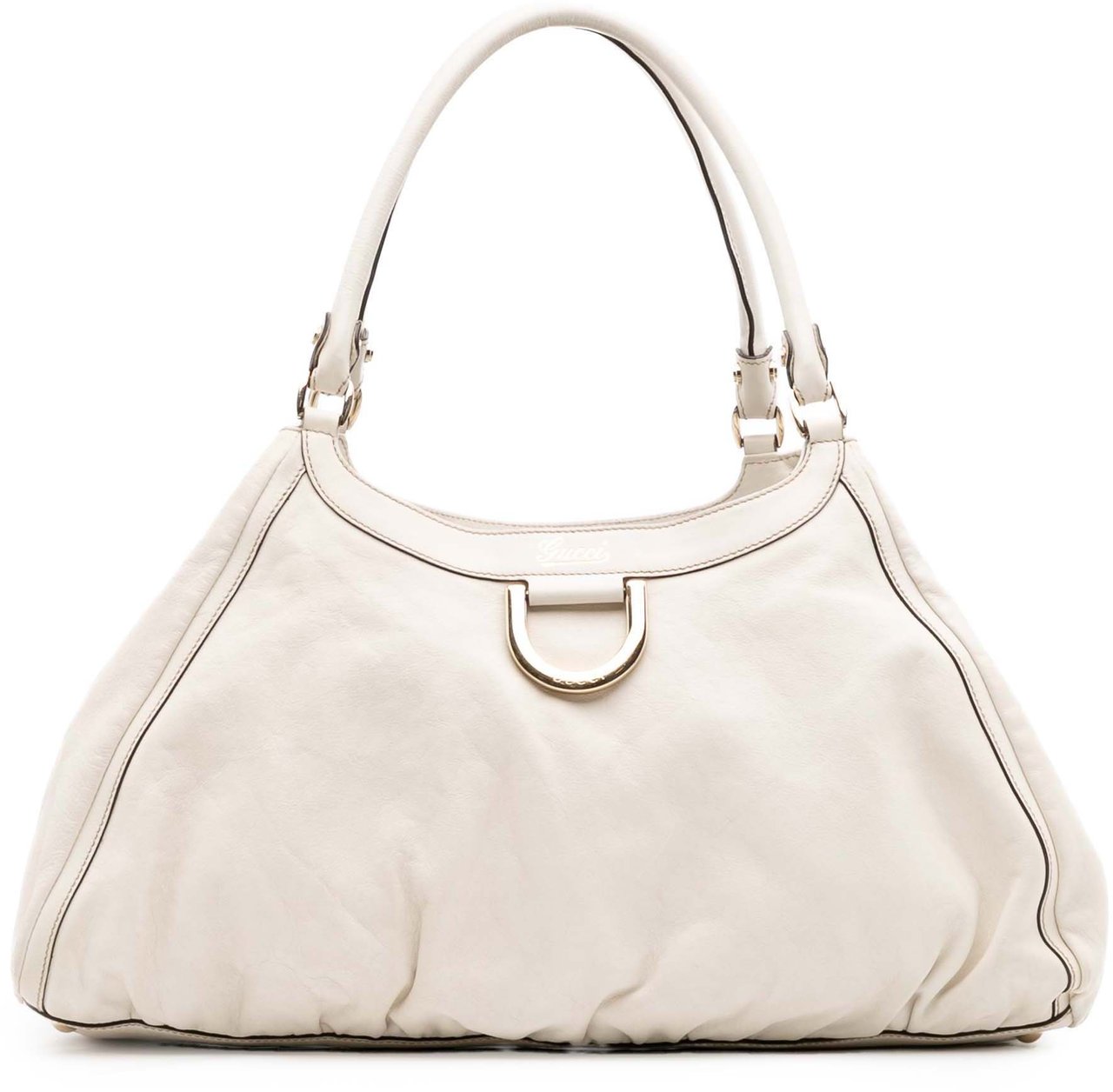 Gucci Leather Abbey D Ring Shoulder Bag Wit