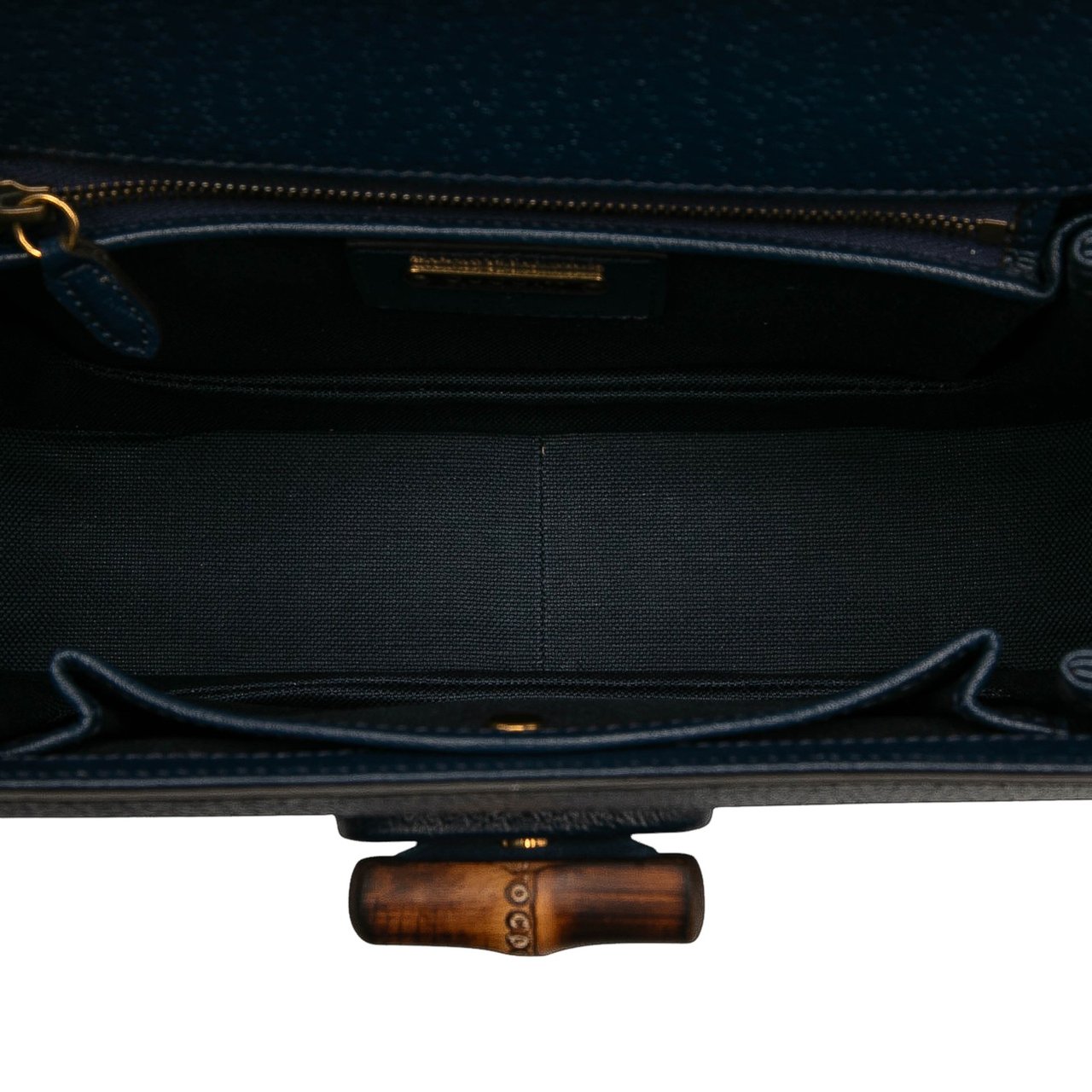 Gucci 100th Anniversary Medium GG Coated Canvas Kaleidoscope 1947 Bamboo Top Handle Bag Blauw