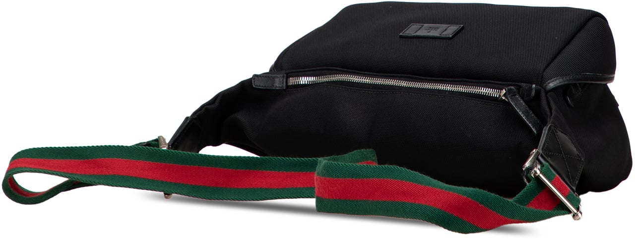 Gucci Techno Canvas Web Belt Bag Zwart