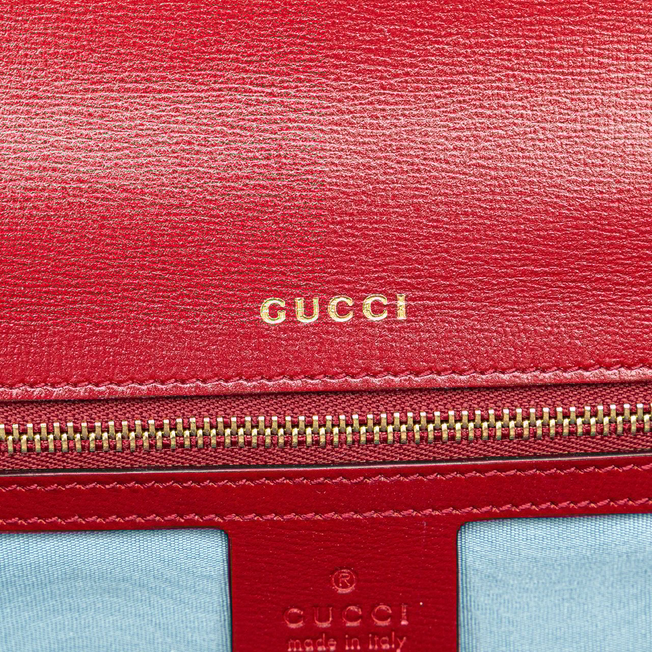 Gucci Small Suede GG Ring Torchon Crossbody Rood