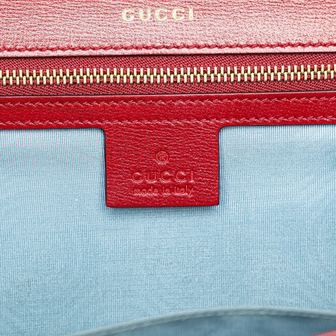 Gucci Small Suede GG Ring Torchon Crossbody Rood