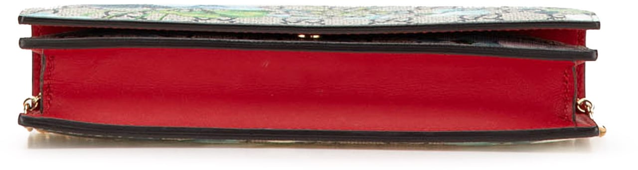 Gucci GG Supreme Blooms Wallet on Chain Bruin