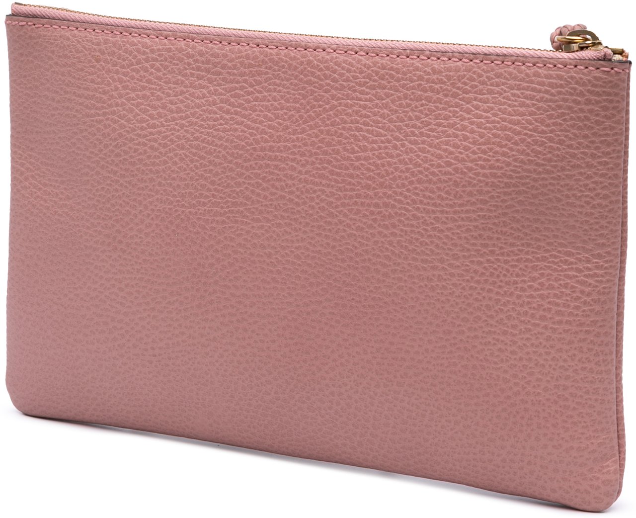 Gucci Calfskin Bamboo Clutch Roze