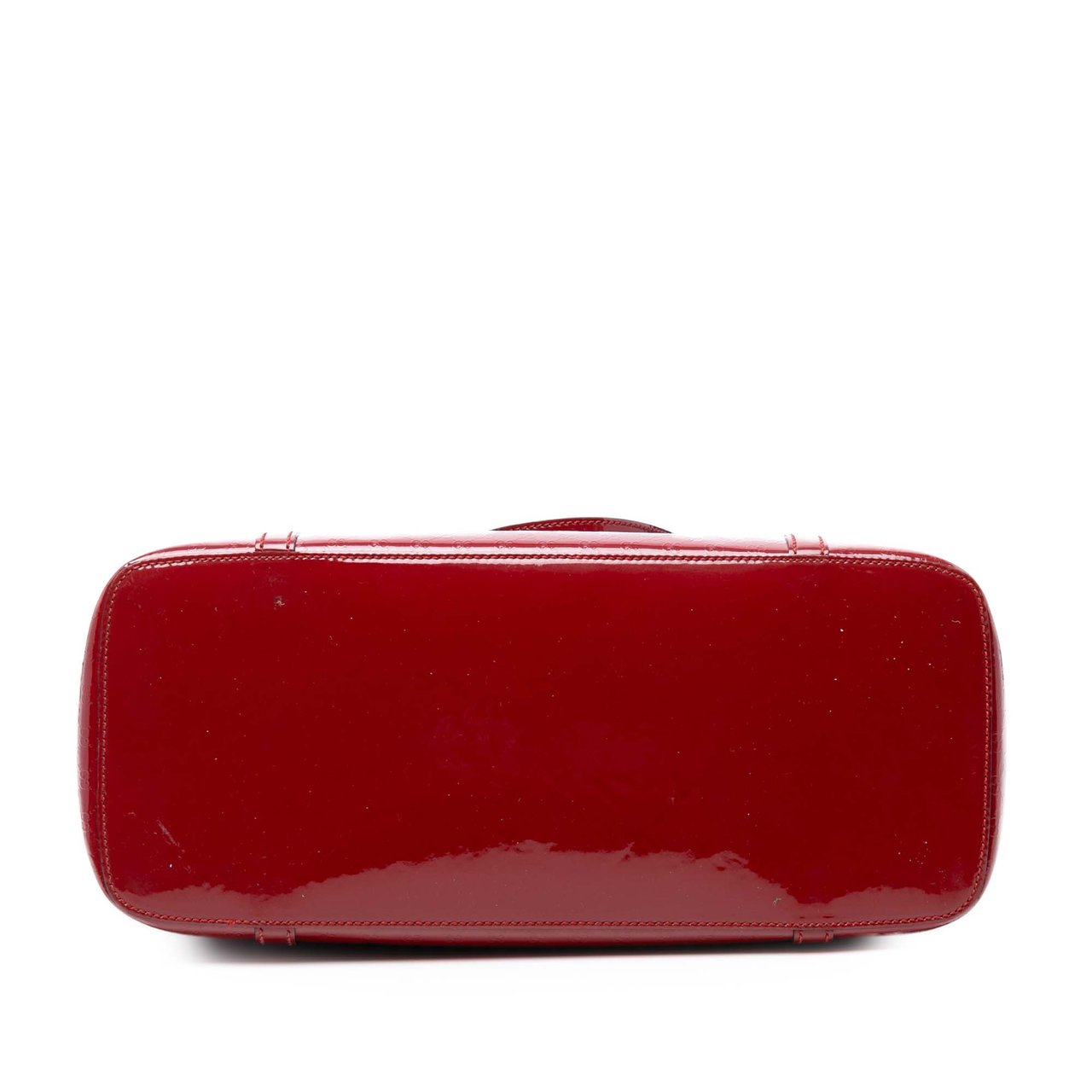 Gucci Patent Microguccissima Nice Tote Rood