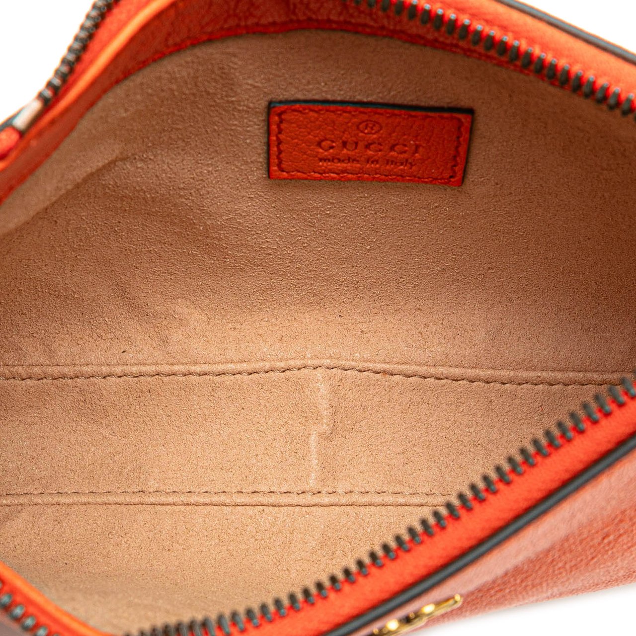 Gucci Mini Leather Aphrodite Shoulder Bag Oranje