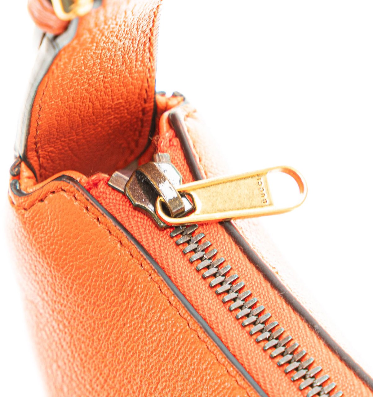Gucci Mini Leather Aphrodite Shoulder Bag Oranje