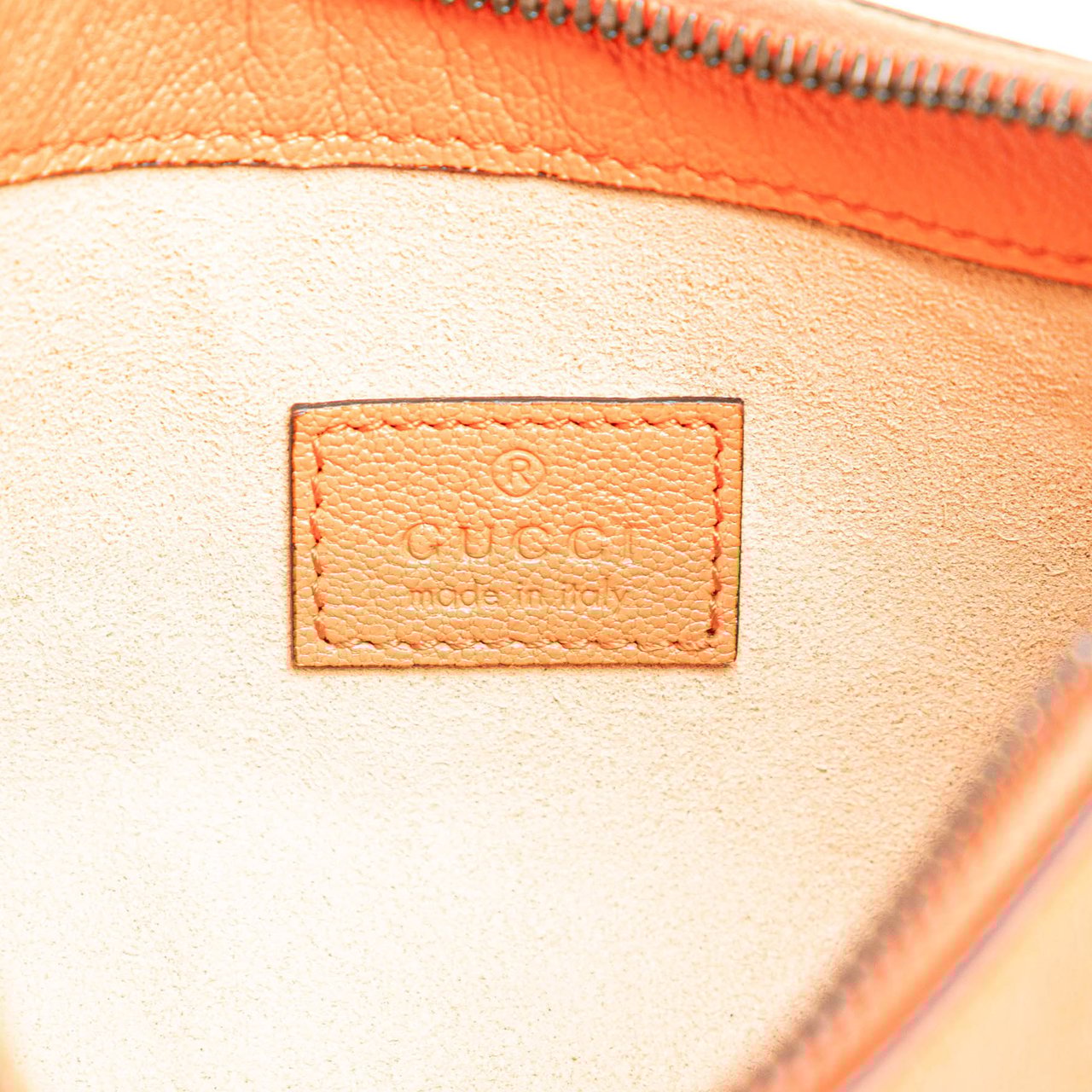 Gucci Mini Leather Aphrodite Shoulder Bag Oranje