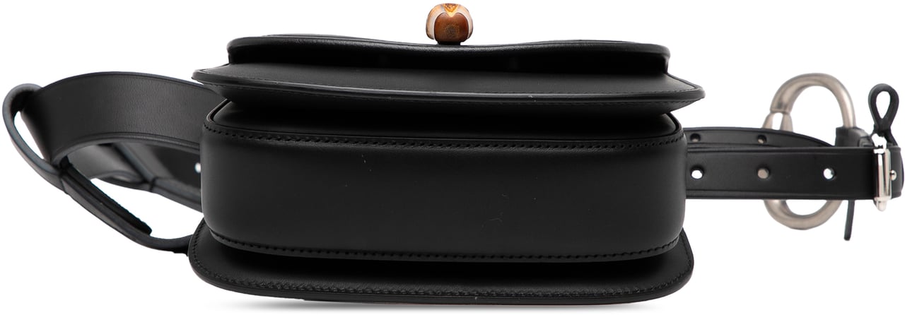 Gucci Mini Leather Bamboo 1947 Belt Bag Zwart