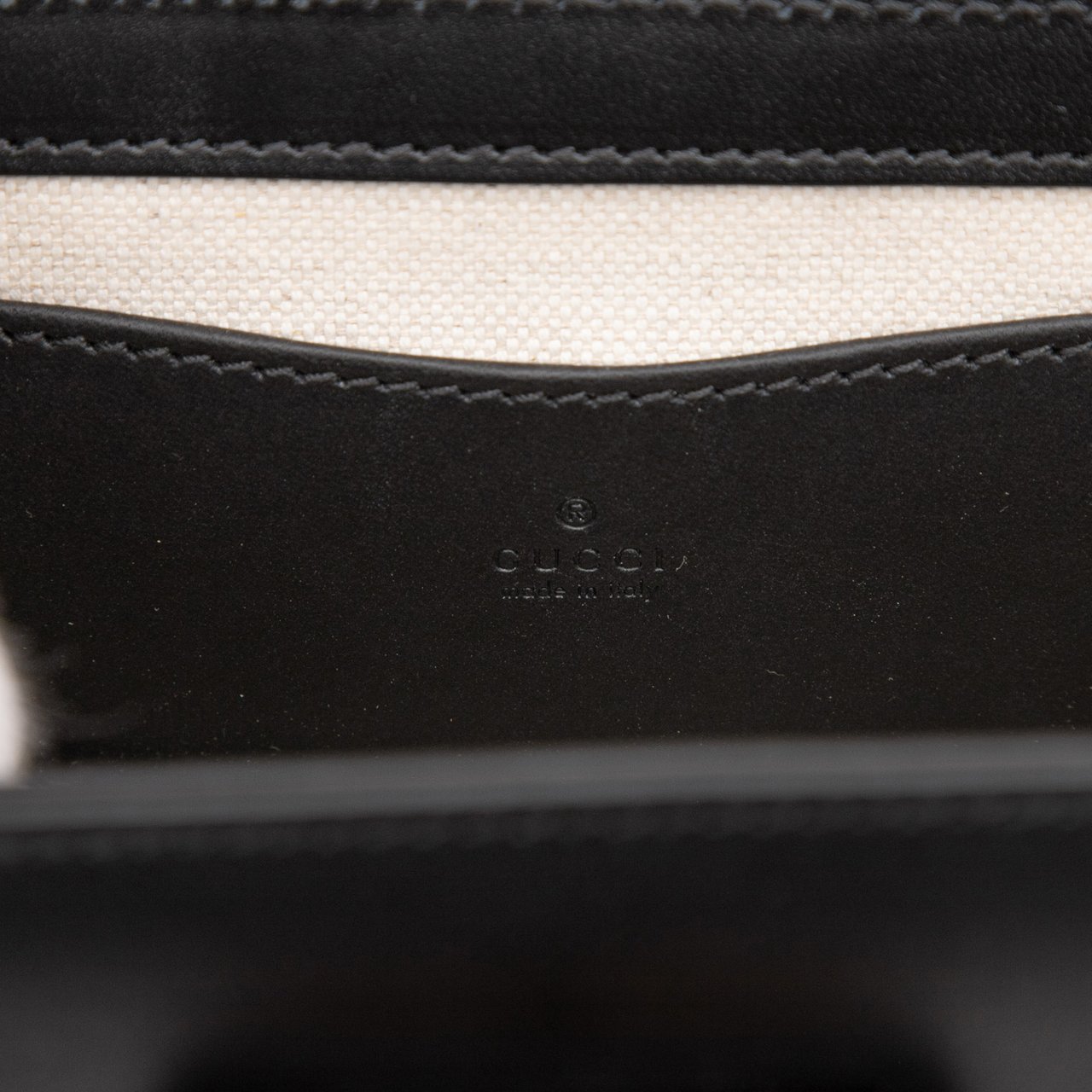 Gucci Mini Leather Bamboo 1947 Belt Bag Zwart